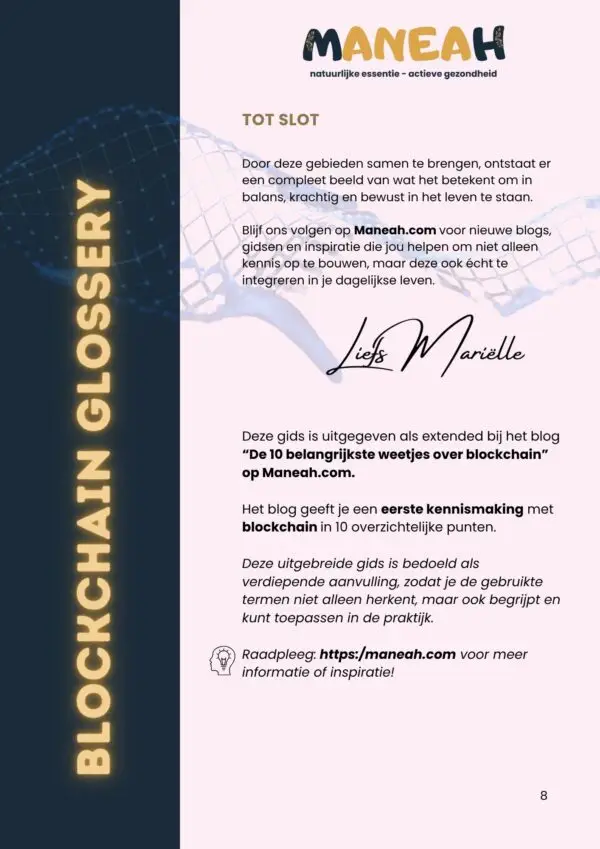 Blockchain Glossary pagina 8